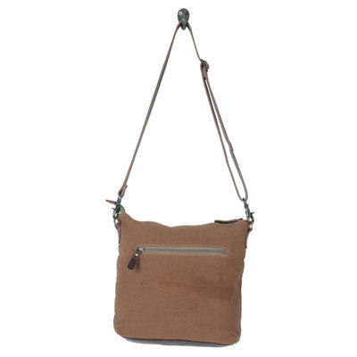 Turquoise Floral Hair-On Cowhide Handbag