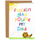 Glad You're My Dad Card