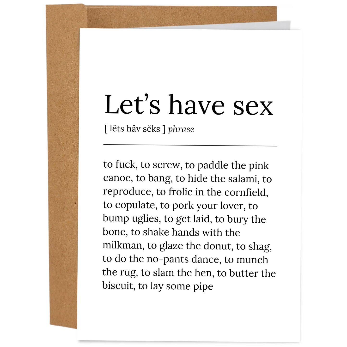 Let's Have Sex Card