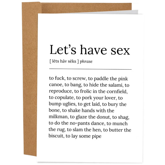 Let's Have Sex Card