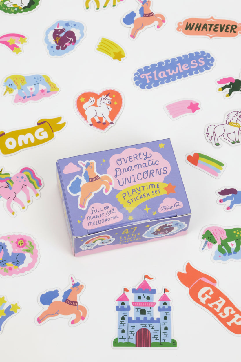 Overly Dramatic Unicorns Playtime Sticker Set