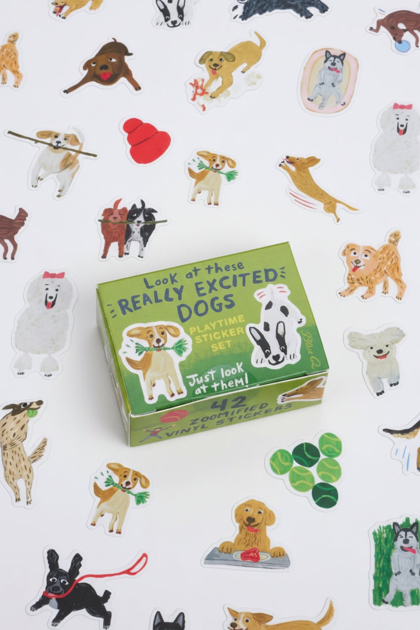 Look At These Really Excited Dogs Playtime Sticker Set