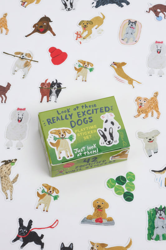 Look At These Really Excited Dogs Playtime Sticker Set