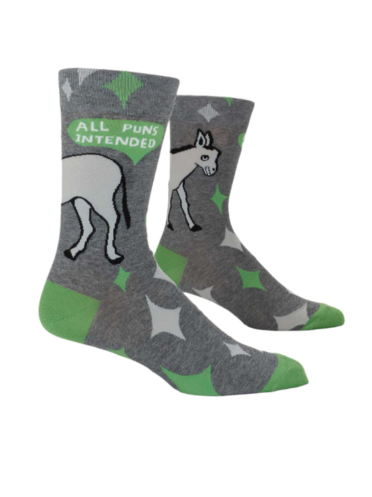 All Puns Intended Crew Socks