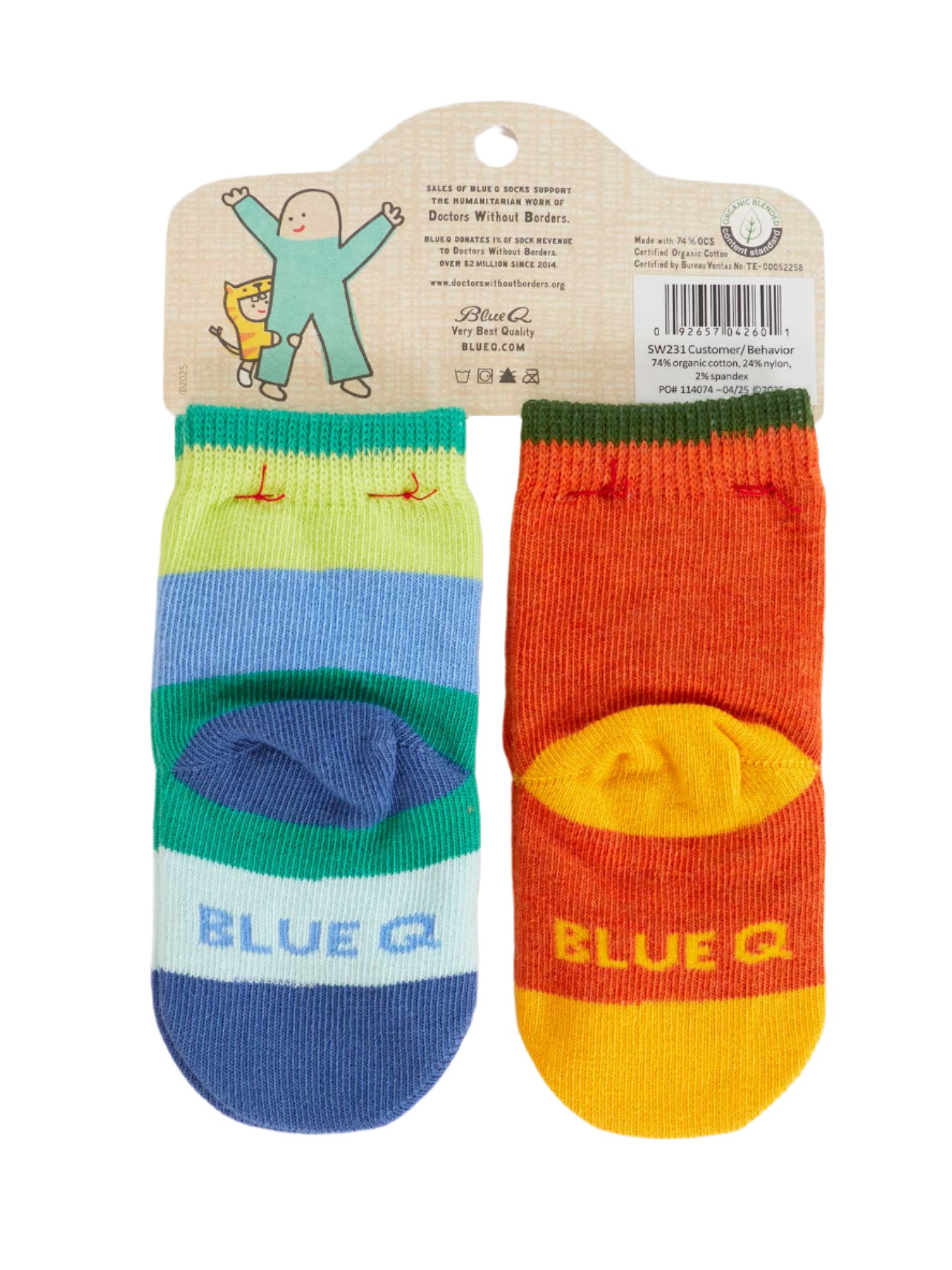 One Tough Customer/ Reflecting On My Behavior Baby Socks