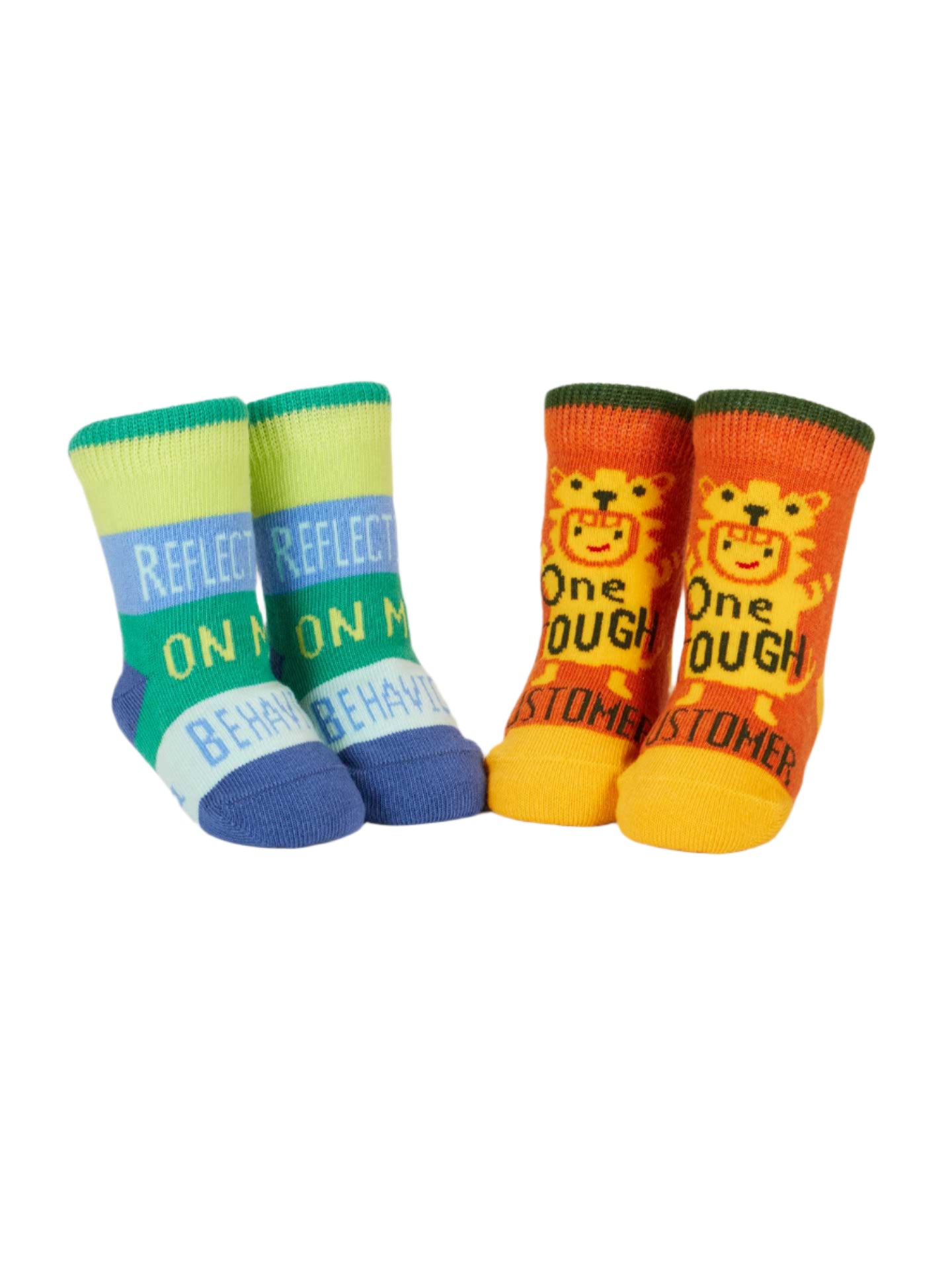 One Tough Customer/ Reflecting On My Behavior Baby Socks