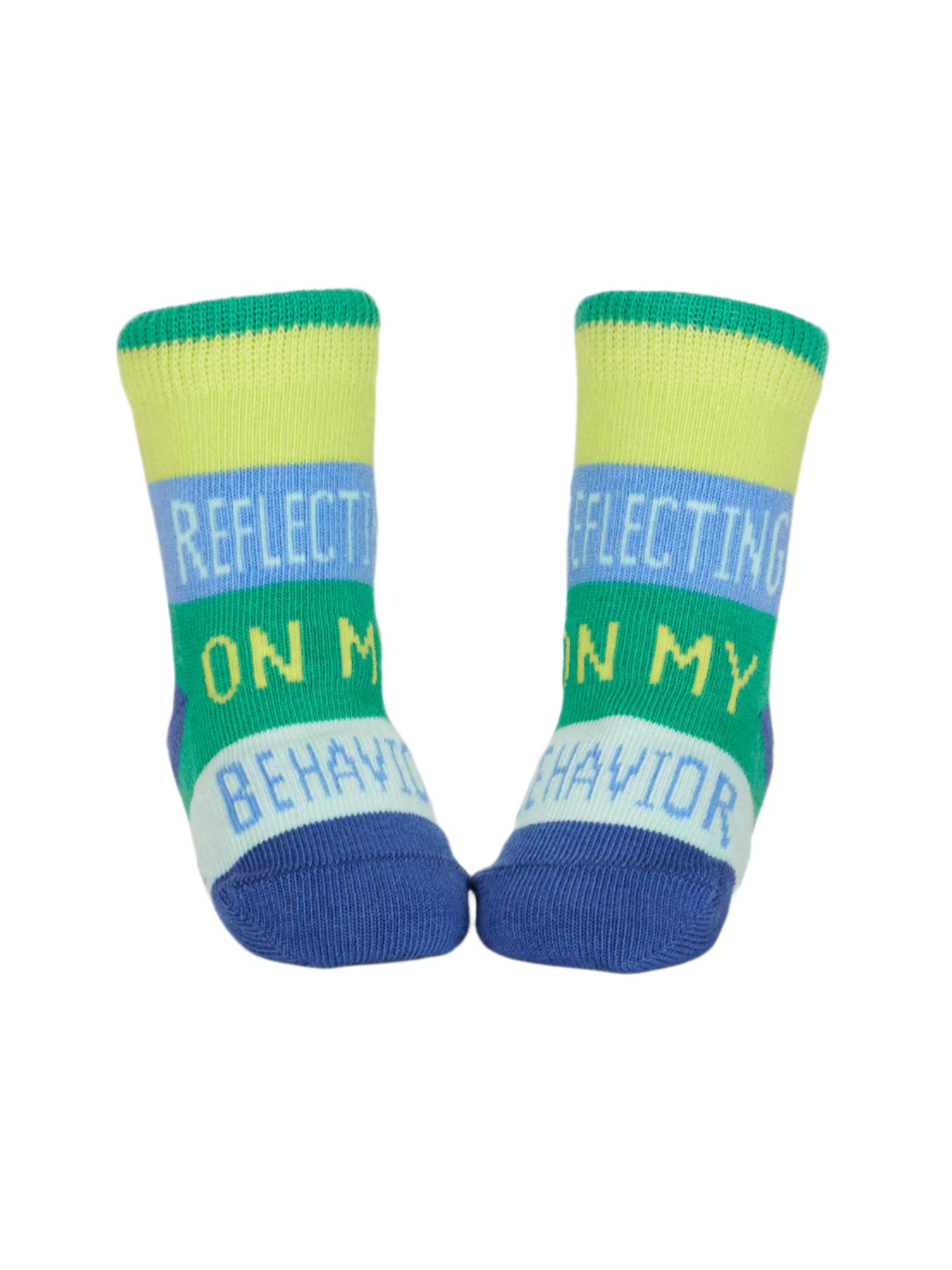 One Tough Customer/ Reflecting On My Behavior Baby Socks