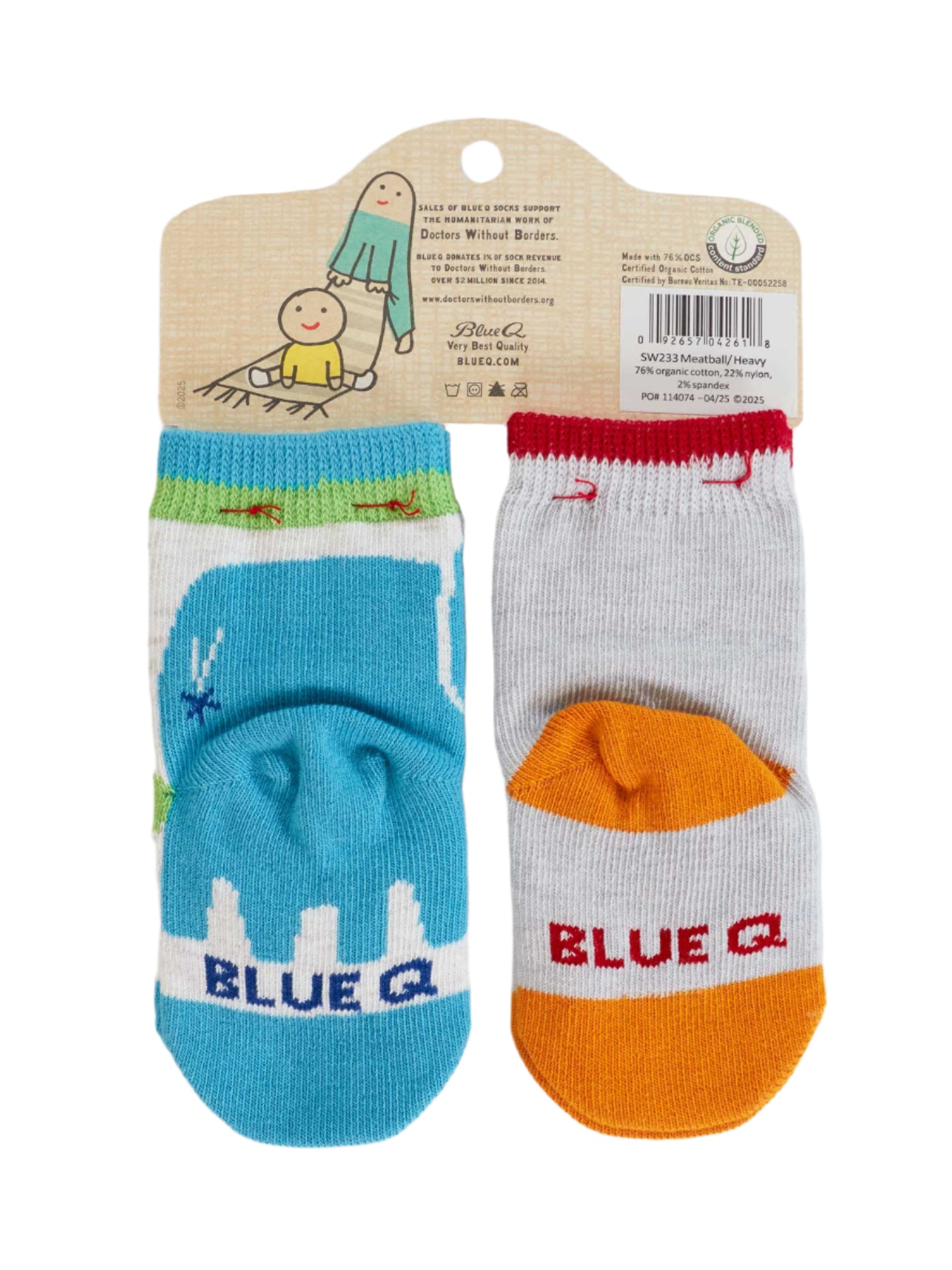 Little Meatball/ I Get Heavy Baby Socks