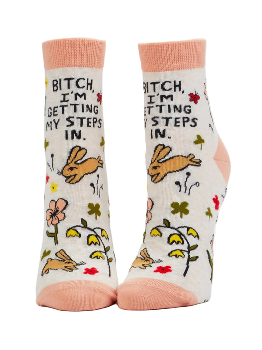 Bitch, I'm Getting My Steps In Women's Ankle Socks