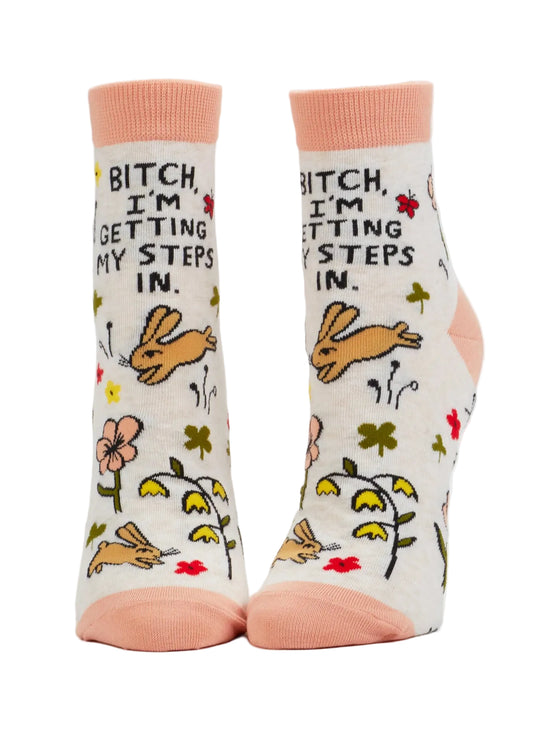 Bitch, I'm Getting My Steps In Women's Ankle Socks
