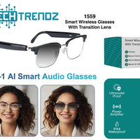 Smart Wireless Glasses W/Transition Lens