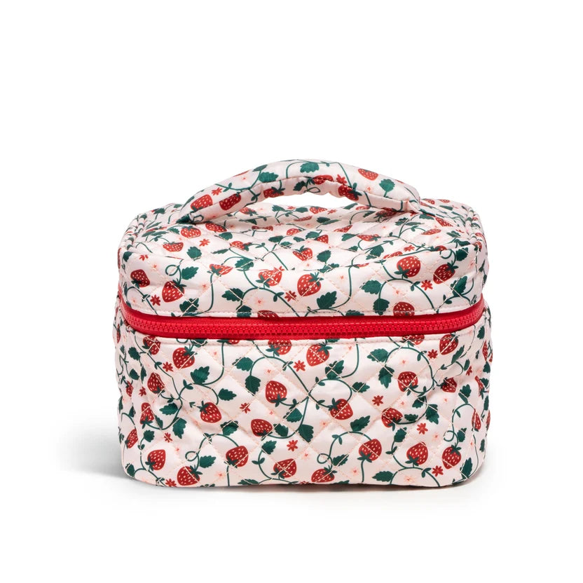 Cosmetic Travel Case / Makeup Bag – Strawberry Vines