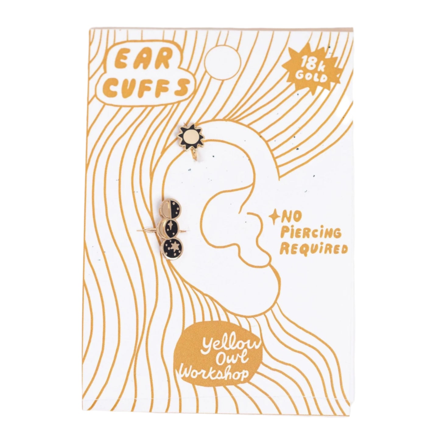 Sun & Moon Phases Ear Cuffs