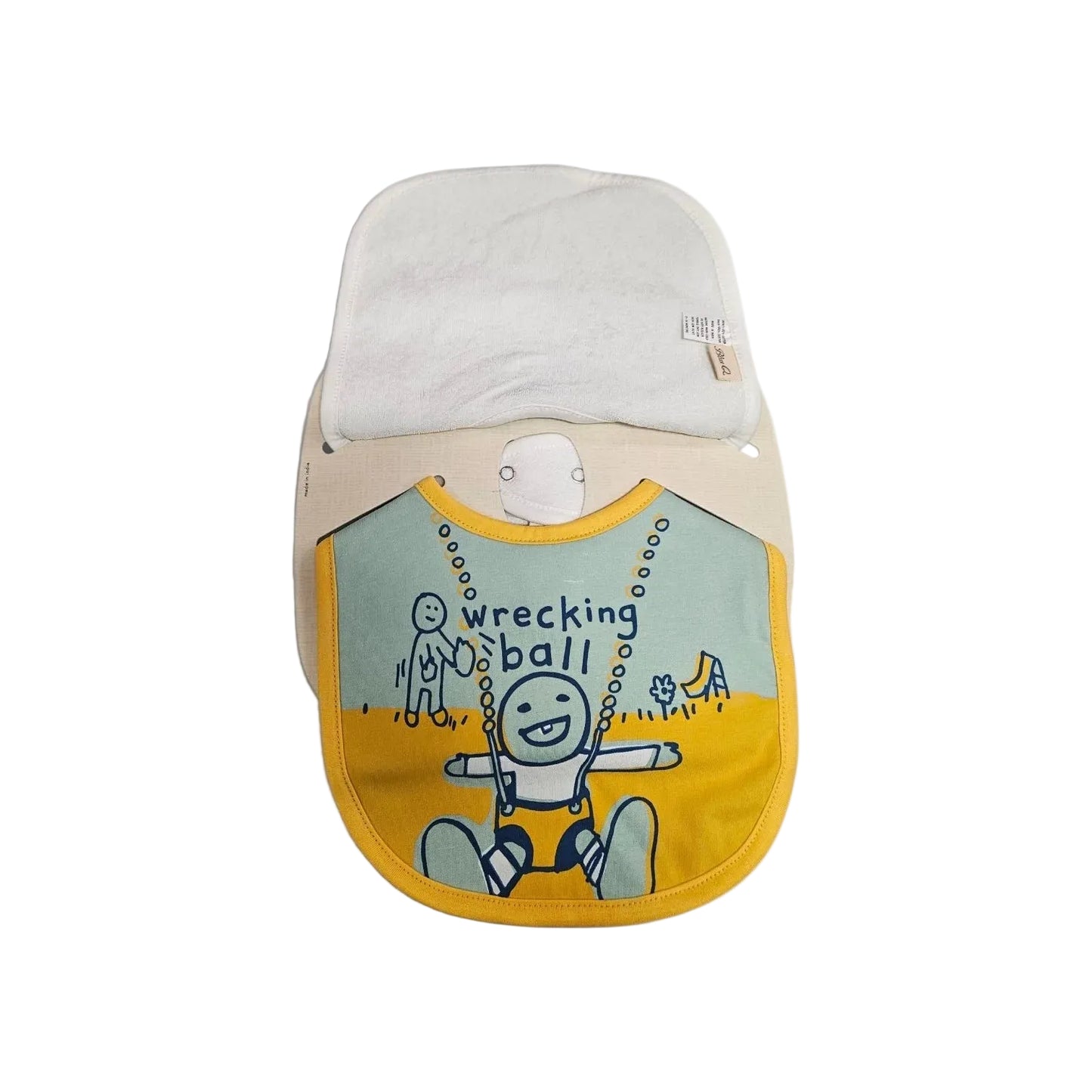 Sweet Pea & Wrecking Ball Baby Bibs