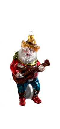 Cowboy Santa Christmas Ornament