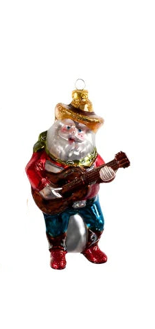 Cowboy Santa Christmas Ornament