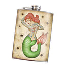 Tattooed Mermaid Flask