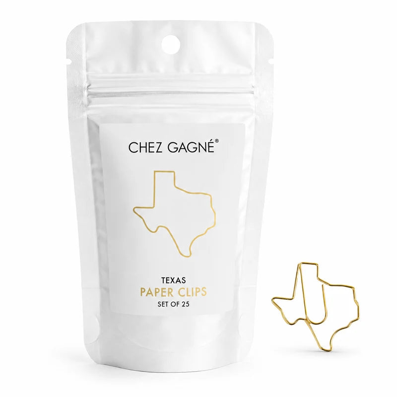 Paper Clip Pack - Texas Shaped Pack of 25
