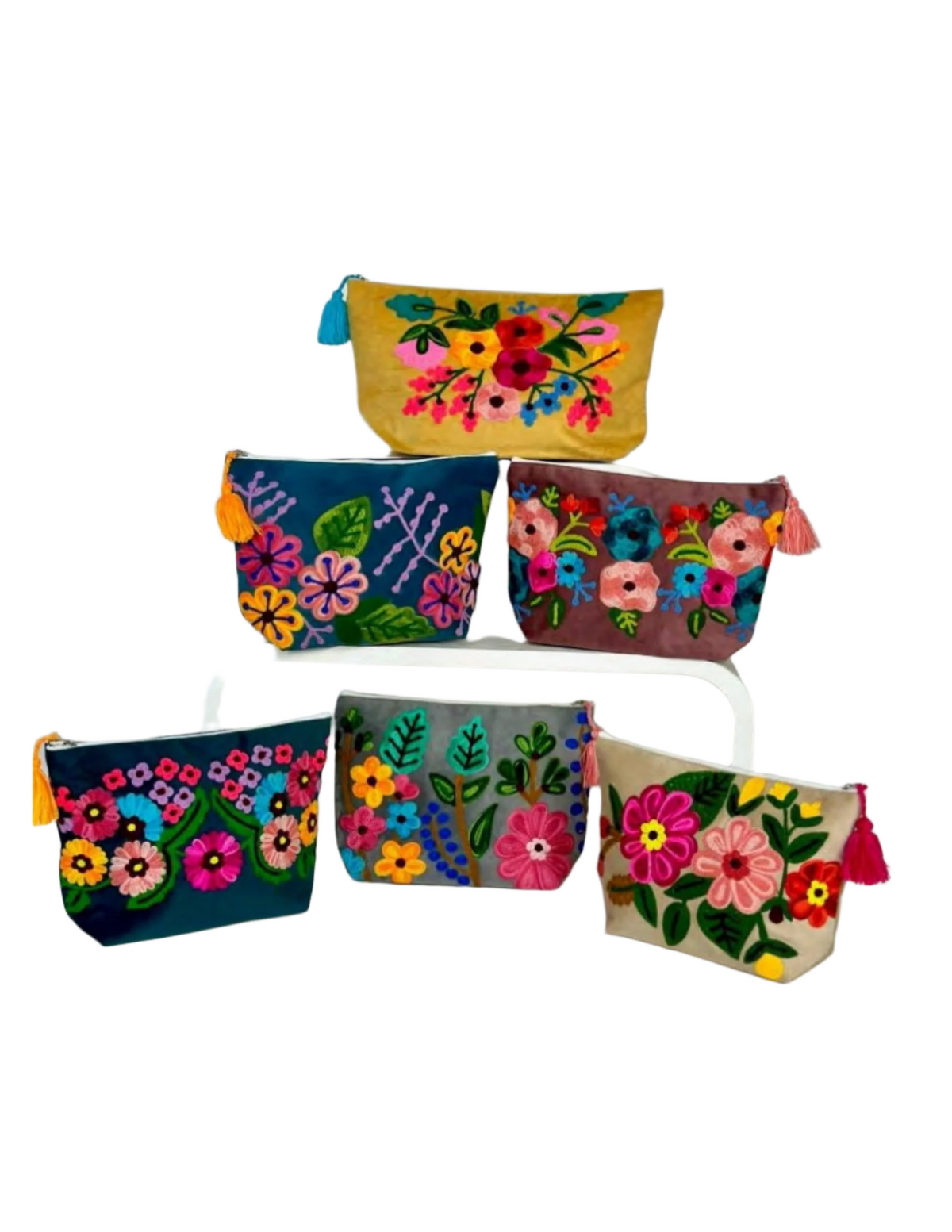 Embroidered Velvet Bags