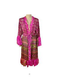 Silk Kimonos with Ruffles