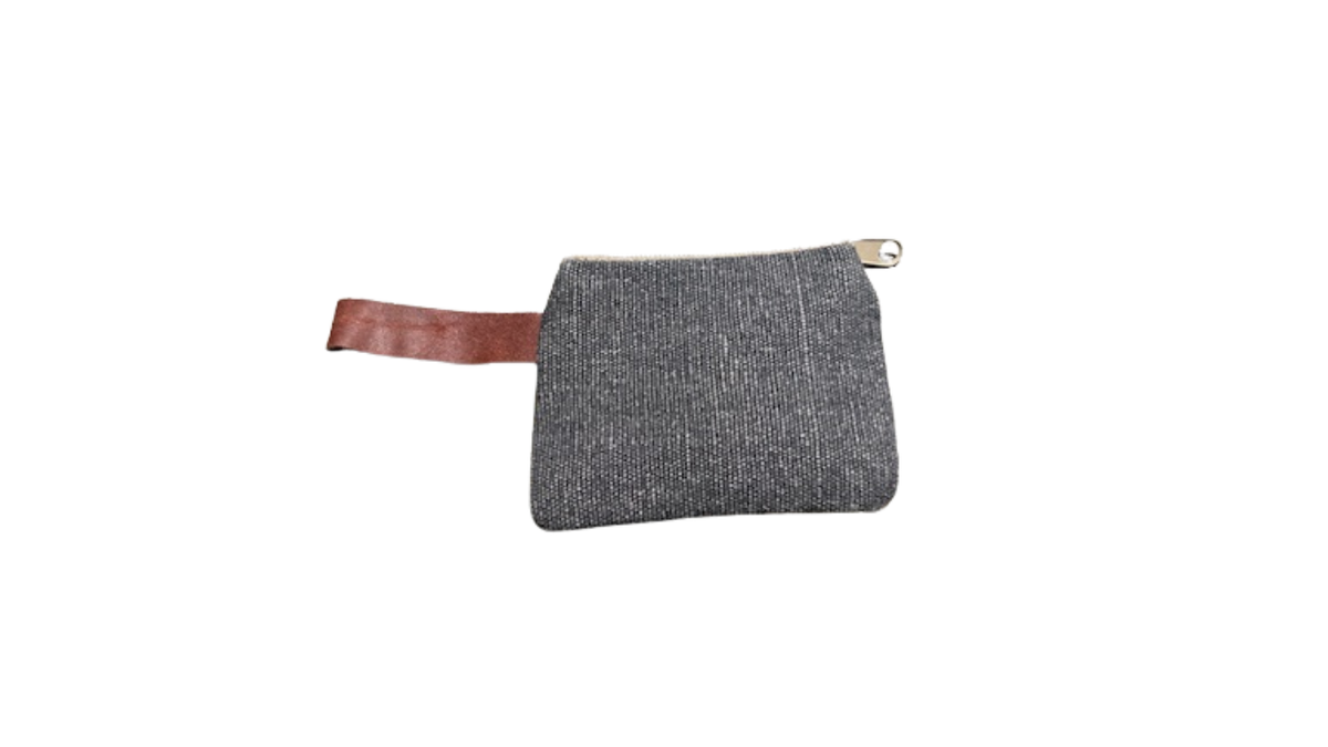 Small Yellow Bee Canvas Coin Purse