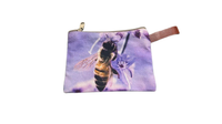 Medium Purple Bee Canvas Pouch