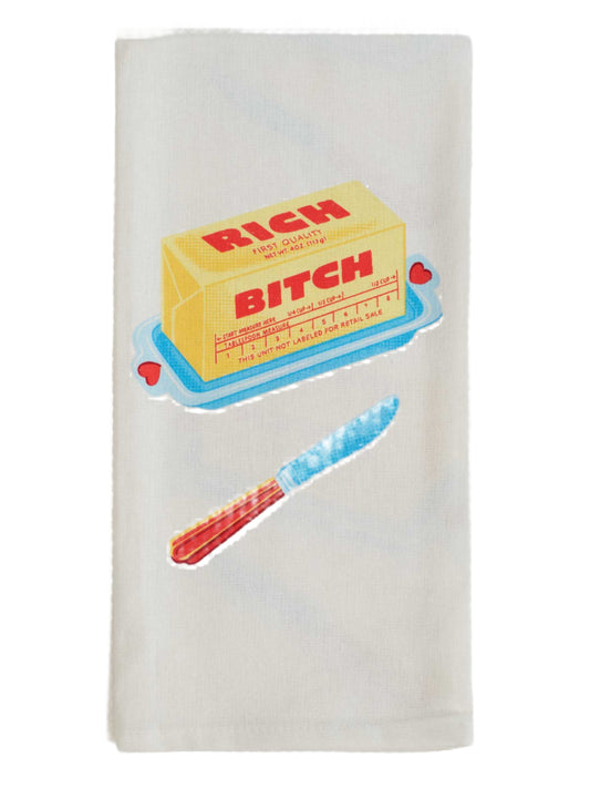 Rich Bitch Dish Towel