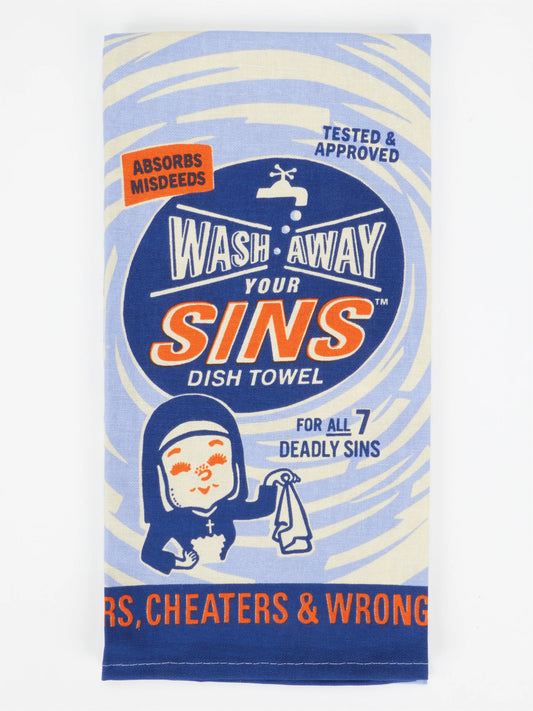 Wash Away Your Sins Dish Towel