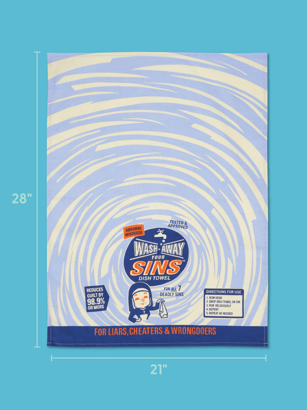 Wash Away Your Sins Dish Towel