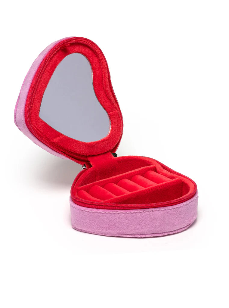 Heart Jewelry Zip Case