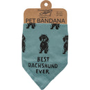 Dachshund/Love My Human Small Pet Bandana