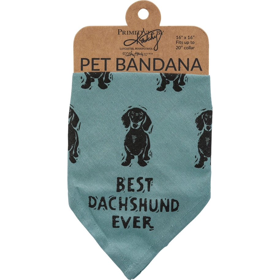 Dachshund/Love My Human Small Pet Bandana