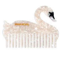 Wide-Tooth Mini Hair Comb Swan