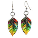 All Seasons Leaf Blossom Wooden Earrings