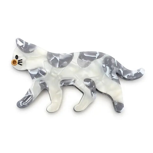 Swing-Hinge Folding Compact Mirror Kitty Cat