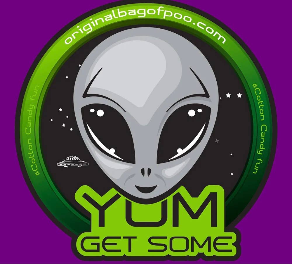 The Original Bag of Poo® (Alien Cotton Candy Poo)
