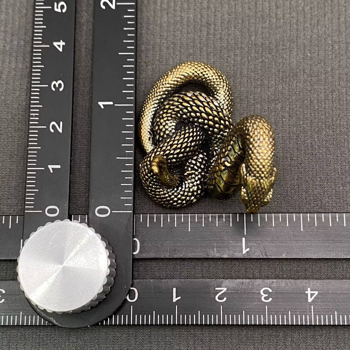 Brass Python Snake Crafts Desktop Ornaments Decoration