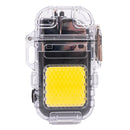 Dual Plasma Arc Lighter with LED Flashlight