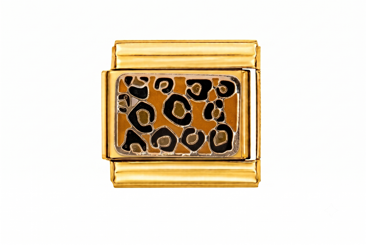 Leopard Print Italian Charm