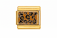 Leopard Print Italian Charm