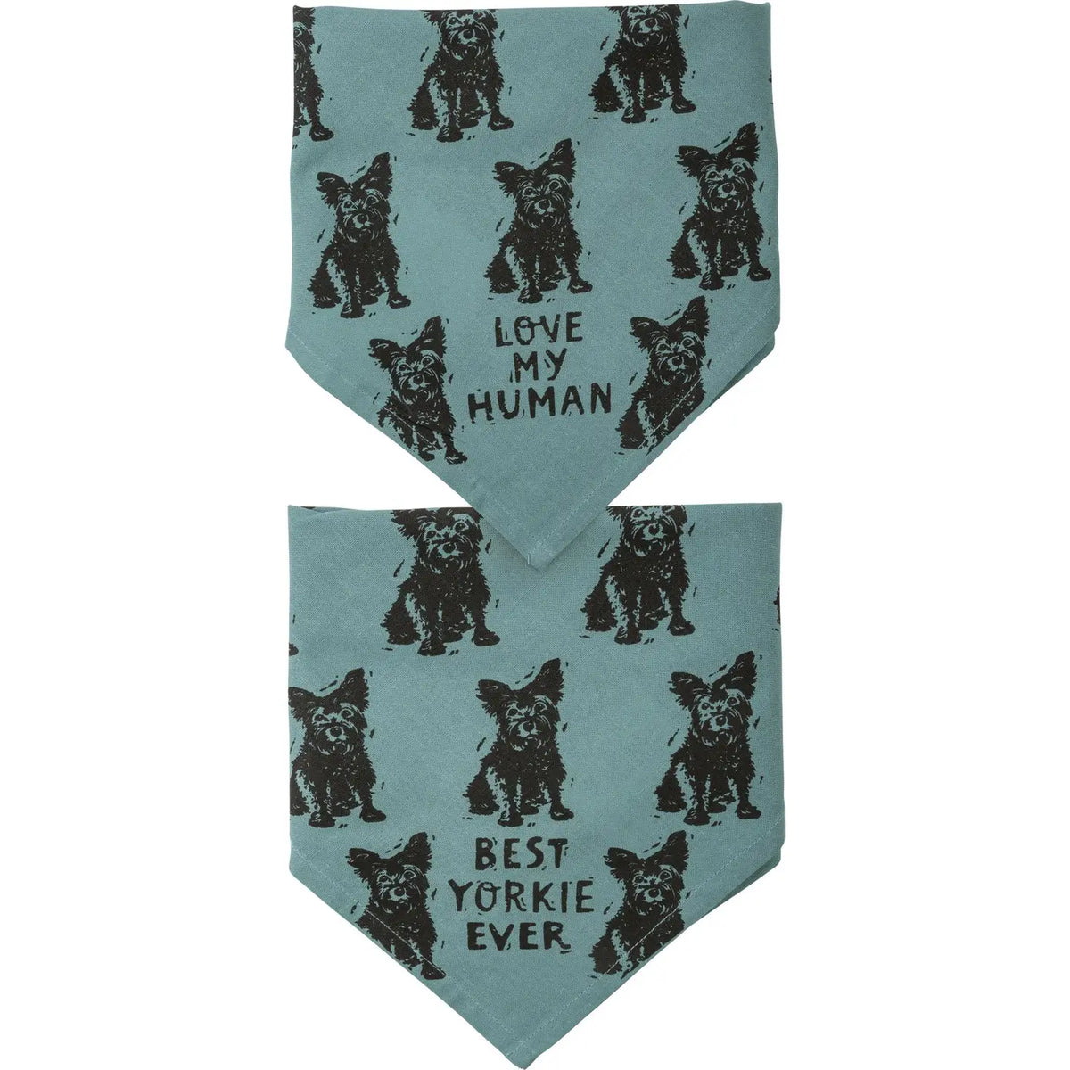 Yorkie/Love My Human Small Pet Bandana