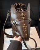 Horse Bucket Bag Punk Animals Crossbody Bag