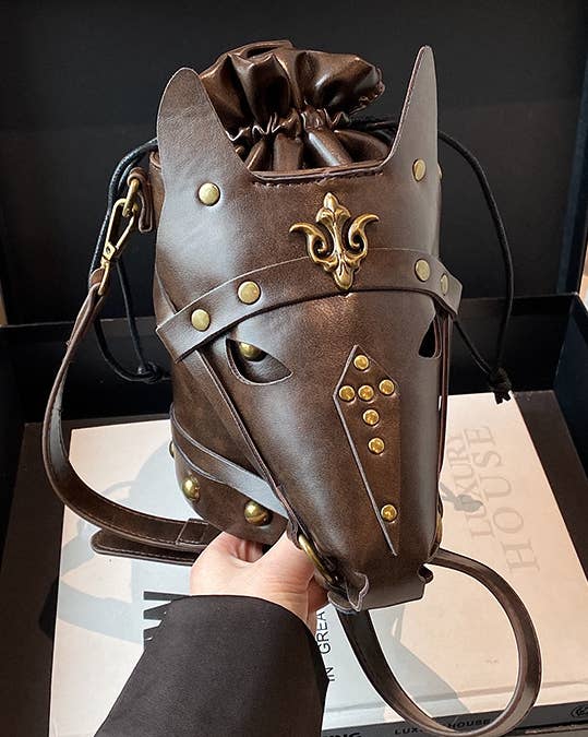 Horse Bucket Bag Punk Animals Crossbody Bag