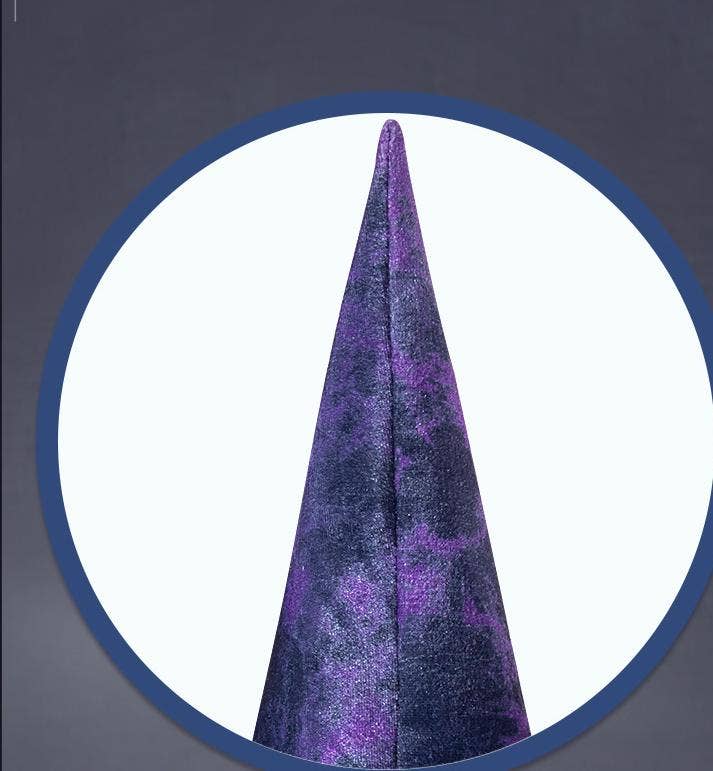 Purple Halloween Hat Mesh Witch Hat