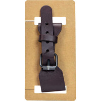 Viking Runes Vegvisir Brown Vegan Leather Adjustable Bracelet