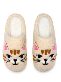 Cat Face Kids Slippers