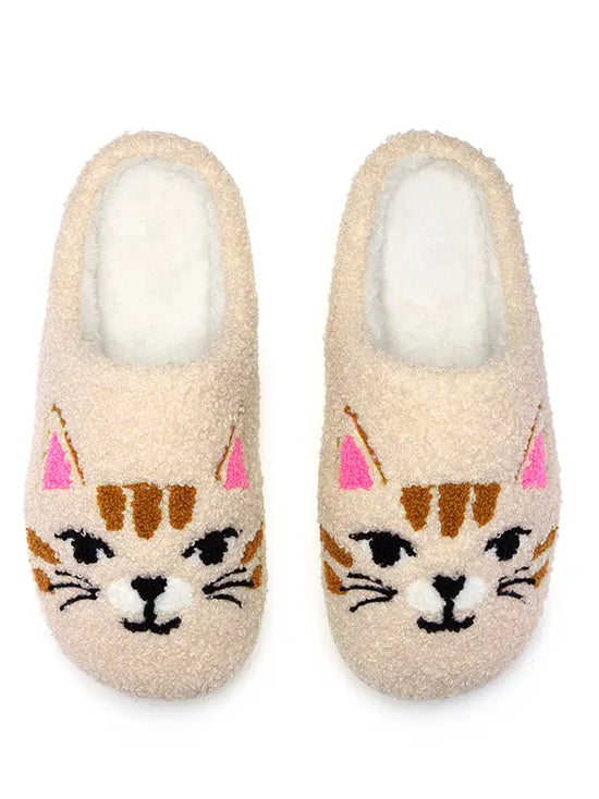 Cat Face Kids Slippers