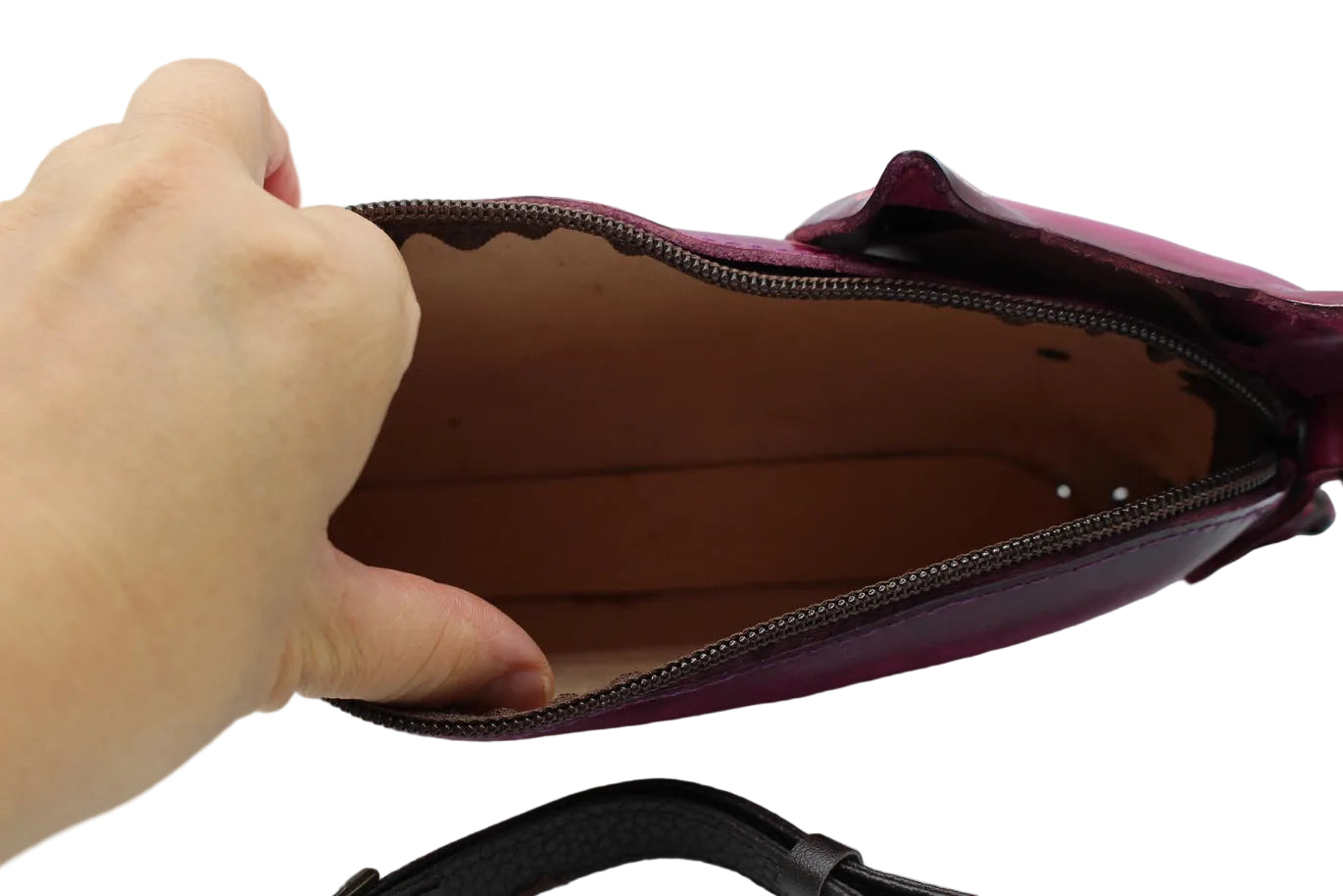 Leather Cat Purse Crossbody