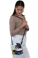 Roller Skate Cross Body Bag in Vinyl Material