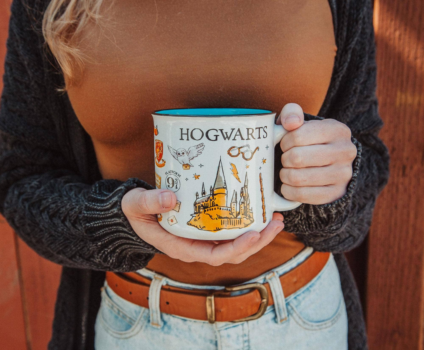 Harry Potter Hogwarts All Over Icons Destination 20oz Mug